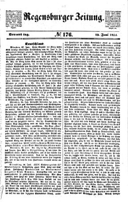 Regensburger Zeitung Donnerstag 29. Juni 1854