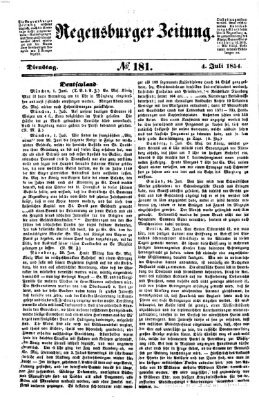 Regensburger Zeitung Dienstag 4. Juli 1854