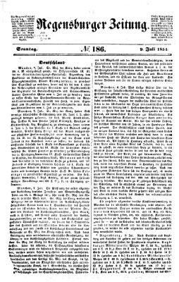 Regensburger Zeitung Sonntag 9. Juli 1854