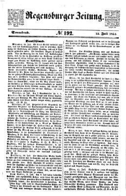 Regensburger Zeitung Samstag 15. Juli 1854