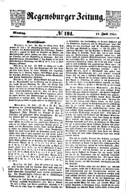 Regensburger Zeitung Montag 17. Juli 1854