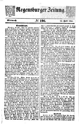 Regensburger Zeitung Mittwoch 19. Juli 1854