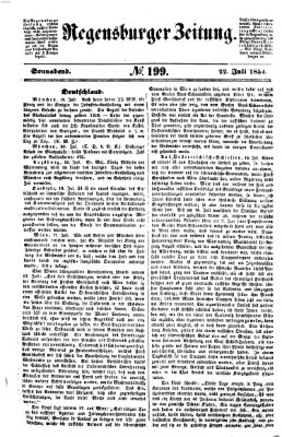 Regensburger Zeitung Samstag 22. Juli 1854