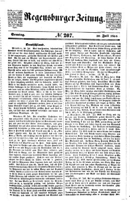 Regensburger Zeitung Sonntag 30. Juli 1854