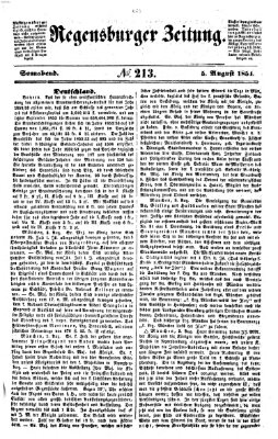 Regensburger Zeitung Samstag 5. August 1854