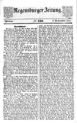 Regensburger Zeitung Freitag 8. September 1854