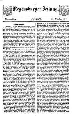 Regensburger Zeitung Donnerstag 12. Oktober 1854