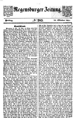 Regensburger Zeitung Freitag 13. Oktober 1854