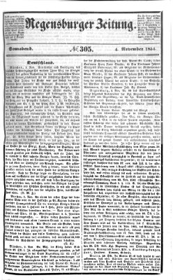 Regensburger Zeitung Samstag 4. November 1854