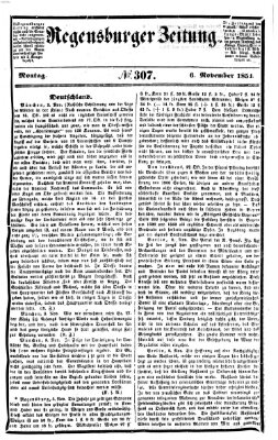 Regensburger Zeitung Montag 6. November 1854