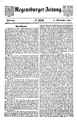 Regensburger Zeitung Freitag 17. November 1854