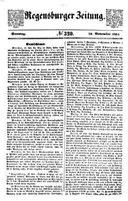 Regensburger Zeitung Sonntag 19. November 1854