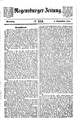 Regensburger Zeitung Sonntag 3. Dezember 1854