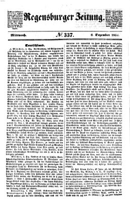 Regensburger Zeitung Mittwoch 6. Dezember 1854