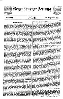 Regensburger Zeitung Sonntag 10. Dezember 1854