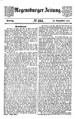 Regensburger Zeitung Freitag 22. Dezember 1854