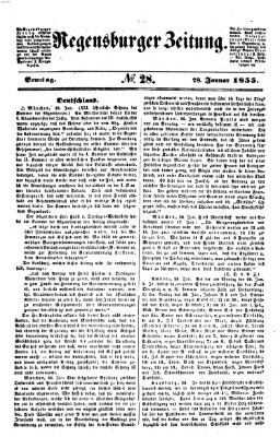 Regensburger Zeitung Sonntag 28. Januar 1855