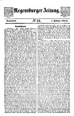 Regensburger Zeitung Samstag 3. Februar 1855