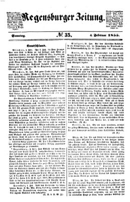 Regensburger Zeitung Sonntag 4. Februar 1855