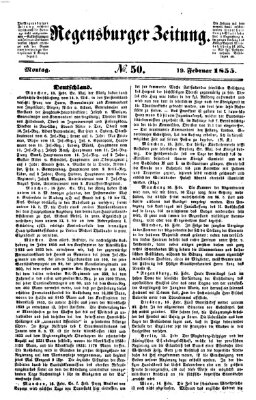 Regensburger Zeitung Montag 19. Februar 1855