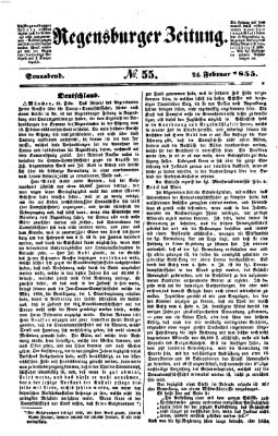 Regensburger Zeitung Samstag 24. Februar 1855