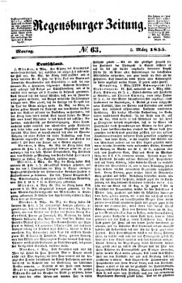 Regensburger Zeitung Montag 5. März 1855