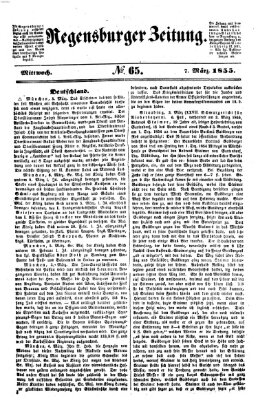 Regensburger Zeitung Mittwoch 7. März 1855