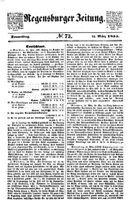 Regensburger Zeitung Donnerstag 15. März 1855