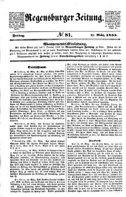 Regensburger Zeitung Freitag 23. März 1855