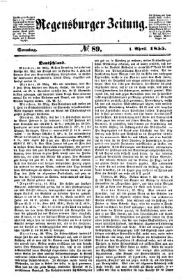 Regensburger Zeitung Sonntag 1. April 1855