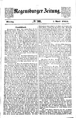 Regensburger Zeitung Montag 2. April 1855