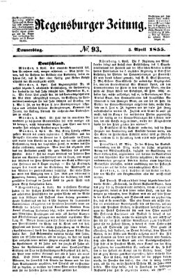 Regensburger Zeitung Donnerstag 5. April 1855