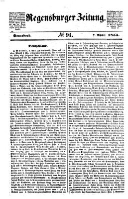 Regensburger Zeitung Samstag 7. April 1855