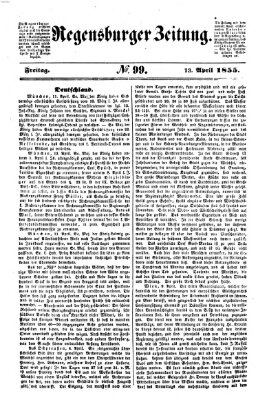 Regensburger Zeitung Freitag 13. April 1855