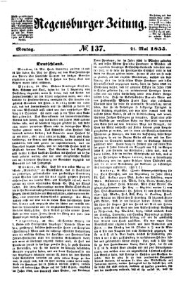 Regensburger Zeitung Montag 21. Mai 1855