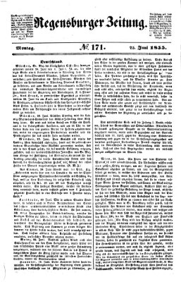 Regensburger Zeitung Montag 25. Juni 1855