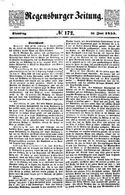 Regensburger Zeitung Dienstag 26. Juni 1855