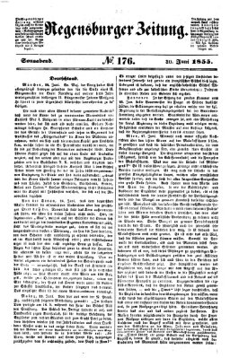 Regensburger Zeitung Samstag 30. Juni 1855