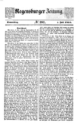 Regensburger Zeitung Donnerstag 5. Juli 1855