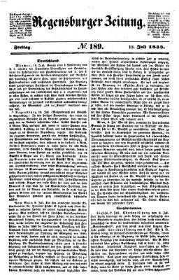 Regensburger Zeitung Freitag 13. Juli 1855