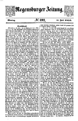 Regensburger Zeitung Montag 16. Juli 1855