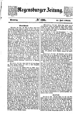 Regensburger Zeitung Sonntag 22. Juli 1855