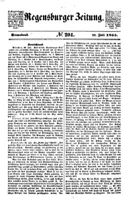 Regensburger Zeitung Samstag 28. Juli 1855