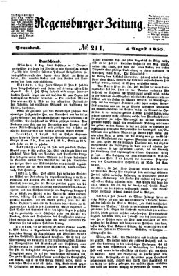 Regensburger Zeitung Samstag 4. August 1855