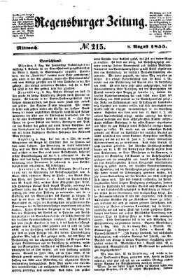 Regensburger Zeitung Mittwoch 8. August 1855