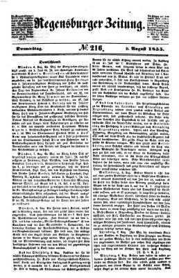 Regensburger Zeitung Donnerstag 9. August 1855