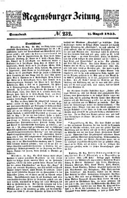 Regensburger Zeitung Samstag 25. August 1855