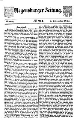 Regensburger Zeitung Montag 3. September 1855