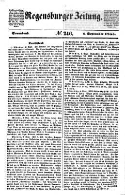 Regensburger Zeitung Samstag 8. September 1855