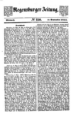 Regensburger Zeitung Mittwoch 12. September 1855